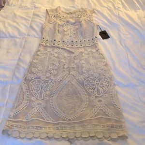 NWT Anna Sui for Anthropologie cream lace dress